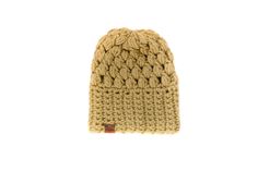 This women's light brown chunky slouch beanie is a warm crochet hat for women and teens. A slouch style hat, made from premium wool blend yarn features a unique crochet stitch to create a trendy, slouch fit. This one size fits most teen/adult beanie makes the perfect hat gift. I designed this hat when I was in need of something to throw on as a new stay at home mom with three kids under the age of 4. I wanted a hat that was simple, effortless, and would allow me to skip doing my hair yet feel put together when running errands or to the school drop off. Construction: Hand crochet in the U.S.A Fiber: 80% acrylic & 20% wool How We Give: Each month, b.e.happe donates Wish List items to Child Life Services at children's hospitals across the country with a portion of the proceeds. Construction: Crochet Brown, Crochet Unique, Crochet Hat For Women, Slouch Beanie, Slouch Hat, Slouchy Beanie, Crochet Stitch, Winter Beanie, Childrens Hospital