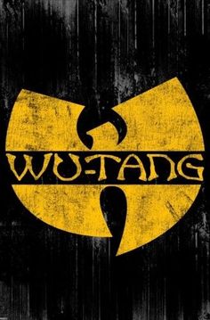 the logo for wut - wan is shown in yellow and black on a dark background