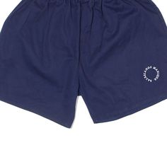 Item is in good used condition. > Size: S > Waist Size: 24" > Inside Leg: 4" > Rise: 11" > Hem: 11" Navy Cotton Shorts With Short Leg, Navy Cotton Athletic Shorts, Relaxed Fit Blue Pajama Shorts, Blue Relaxed Fit Athletic Shorts With Short Leg, Blue Cotton Athletic Shorts, Blue Relaxed Fit Cotton Athletic Shorts, Blue Relaxed Fit Pajama Shorts With Short Inseam, Blue Relaxed Fit Pajama Shorts, Waist Size