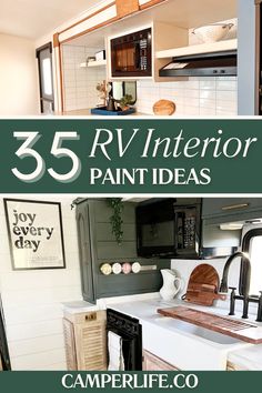 an rv with the words 25 rv interior paint ideas