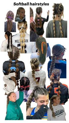 Softball hairstyles Sporty Hairstyles, Softball, Cute Hairstyles, Hairstyles, Hair Styles, Hair