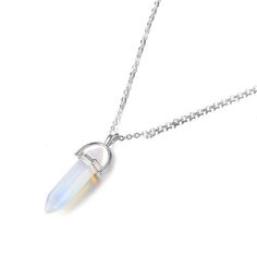 Opal Crystal Intention Necklace - Kristalmoon Opal Pendant Necklace, Quartz Crystal Pendant, Quartz Crystal Necklace, Nature Collection, Trendy Necklaces, Necklace Fashion, Stone Pendant Necklace, Crystal Necklace Pendant, Opal Crystal