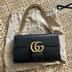 From Italy Perfect Mint Condition Brand New Never Used Gucci Black Bag With Gold-tone Hardware, Elegant Gucci Bag With Gold-tone Logo Plaque, Gucci Rectangular Bag With Gold-tone Logo Plaque, Gucci Rectangular Shoulder Bag With Gold-tone Logo, Classic Gucci Bags With Gold-tone Logo Plaque, Luxury Gucci Bag With Gold-tone Logo Plaque, Chic Black Shoulder Bag With Gold-tone Logo Plaque, Elegant Black Shoulder Bag With Gold-tone Logo, Gucci Shoulder Bag With Gold-tone Logo Plaque