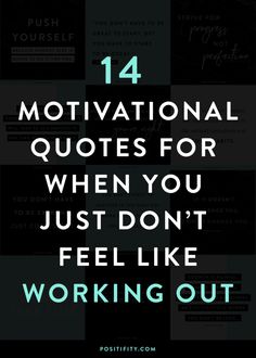 14 Motivational Quotes For When You Just Don't Feel Like Working Out | inspirational quotes | motivational quotes | gym workout motivation | exercises for beginners | fitness motivation quotes | weight loss motivation | healthy lifestyle Beginners Fitness, Quotes Gym, Outing Quotes, Drinking Quotes, Work Motivational Quotes, Gym Quote, Quotes Thoughts, Motivational Quotes For Working Out