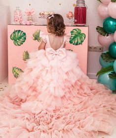 Ready To Ship Dress, Toddler Dress, Ombre Dress, Flower Girl Dress, Birthday Girl Dress, Tutu Dress, Puffy Dress, Dress With Train, Prom Ball Dress, Pageant Dress, Party Dress, Pageant Girl Dress,  Tulle Dress, Princess Dress Pretty puffy baby dress with train for your little princess will be perfect for birthday, party, prom, wedding, photoshoot, flower girl dress and other special occasions.  Details: - Asymmetrical low high length - knee length in front, floor length from the back with train Peach Flower Girl Dress, Blush Flower Girl Dresses, Pink Baby Dress, Girls Ruffle Dress, Child Dress, Dress Bridesmaids, Tulle Flower Girl Dress