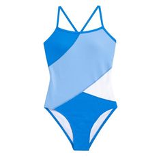 You'll be pool-ready with this women's Dolfin criss-cross one-piece swimsuit.Click on this WOMEN'S GUIDE to find the perfect fit and more! You'll be pool-ready with this women's Dolfin criss-cross one-piece swimsuit. Click on this WOMEN'S GUIDE to find the perfect fit and more! FEATURES Scoopneck Chorine and pilling resistant Built-in shelf bra Moderate coverage Hip minimimzer and tummy slimmer Bust enhancer UPF 50+ sun protection No closure - pullover styling Lined gusset WirelessFIT & SIZING Criss-Cross StrapsFABRIC & CARE Polyester Hand wash and line dry Imported Size: 4. Color: Light Blue. Gender: female. Age Group: adult. Blue Crisscross Swimwear For Pool, Crisscross Stretch Swimwear For Swimming, Sporty Fitted Swimwear With Crisscross Straps, Stretch Crisscross Swimwear For Swimming, Stretch Swimwear With Crisscross Design, Blue One-piece Swimwear With Crisscross Straps, Blue Cross Back Swimwear For Pool, Fitted Crisscross Swimwear, White Swimwear With Crisscross Straps