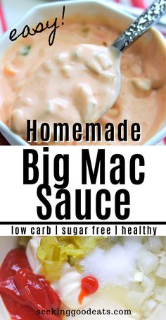 homemade big mac sauce in a white bowl