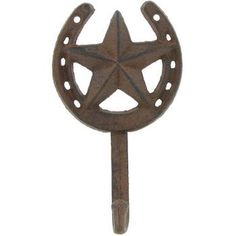 an old fashioned metal star on a white background