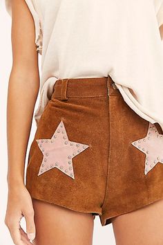 Skirt Shorts Outfit, Star Patches, Cowgirl Look, Star Clothing, Summer 2025, Boho Skirt, Country Concert Outfit, Free People Store, Concert Outfits