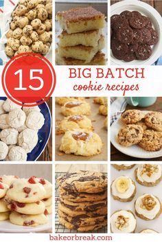 the top 15 big batch cookie recipes