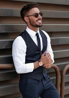 Prom Photography Poses, Mens Dress Vests, Waistcoat Outfit, Mens Hairstyles With Beard, Stylish Mens Suits, Prom Photoshoot, Blazer Outfits Men, Indian Wedding Couple Photography