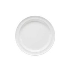 an empty white plate on a white background