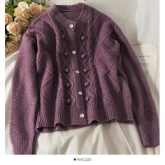 Size: one size Fabric: other Color: light blue, purple, dark purple, blue, rose red, gray, yellow, apricot, orange Washing suggestion: hand washing is recommended, and the water temperature shall not exceed 30 ℃, which can be dry cleaned Apricot Orange, Pullover Mode, Purple Dark, Cardigan Top, Gray Yellow, Water Temperature, Blue Rose, Sweater Fashion, Dark Purple