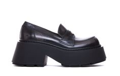 Vic Matie' black Joy loafers, leather upper, slip on, eu sizeComposition: 100% Leather Upper/rubber Sole Black Calf Leather Platform Loafers With Lug Sole, Black Calf Leather Platform Loafers With Rubber Sole, Formal Platform Loafers In Calf Leather, Formal Loafers With Platform And Calf Leather, Black Platform Loafers For Formal Occasions, Black Calf Leather Platform Loafers With Leather Sole, Business Slip-on Platform Leather Shoes, Business Slip-on Leather Platform Shoes, Business Loafers With Platform Flat Heel