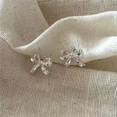 En Route Jewelry, Birthday Inspo, Golden Trio, Bow Jewelry, Mini Bows, Silver Bow, Knot Earrings, Bow Earrings