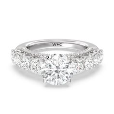 a three stone diamond engagement ring