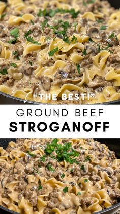 the best ground beef stroganonoff recipe is made in one skillet