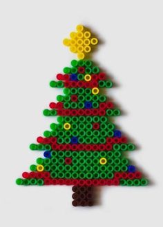 a christmas tree made out of legos