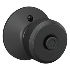 an image of a black door knob