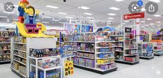 the store is filled with toys and games