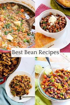 the best bean recipes for soup, stew, and rice in one pot or pan