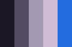 an image of the color blue and purple in different shades, with one light on