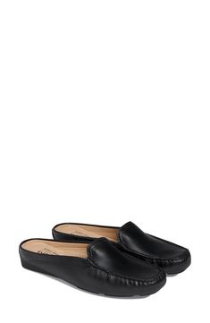 Supple leather brings refined appeal to a modern loafer with a backless design and cushy insole for effortless all-day wear. Leather upper and lining/rubber sole Made in Brazil Backless Design, Made In Brazil, Leather Mules, Mule, Rubber Sole, Brazil, Leather Upper, Loafers, Nordstrom