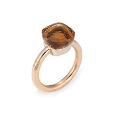 "Finely detailed estate Pomellato citrine Nudo ring, crafted in 18 karat yellow gold.  Faceted citrine measures 10.5mm x 10.5mm. The citrine is in good condition with a few light surface abrasions visible under a 10x loupe.    The ring is in good condition and was lightly cleaned and polished.   Particulars: Weight: 7.4 grams Stones:  Faceted citrine measures 10.5mm x 10.5mm. The citrine is in good condition with a few light surface abrasions visible under a 10x loupe. Size & Measurements: The r Masonic Jewelry, Russian Jewelry, Antique Jewelry Rings, Art Nouveau Jewelry, Citrine Ring, Deco Jewelry, Victorian Jewelry, Pendant Rings, Art Deco Jewelry