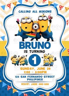 the minions birthday party is going on