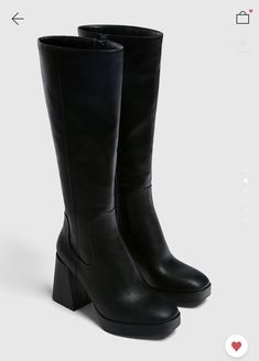 Pull & Bear Boot Pulls, Spring Boots, High Leather Boots, Leather Heeled Boots, Dad Shoes, Stylish Boots, Pull & Bear, Pretty Shoes