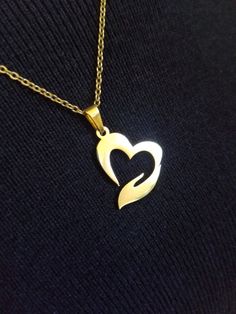 304 Stainless Steel Jewelry Set, Stud Earring, and Pendant Necklace, Heart, Golden, 17.7inch~18.1inch(45~46cm), 10x10mm, Pin: 0.8mm Nickel-free Open Heart Stainless Steel Jewelry, Nickel Free Open Heart Stainless Steel Jewelry, Nickel-free Stainless Steel Open Heart Jewelry, Heart-shaped Stainless Steel Jewelry, Hypoallergenic Heart-shaped Stainless Steel Jewelry, Heart Shaped Stainless Steel Jewelry For Mother's Day, Valentine's Day Heart Cut Stainless Steel Jewelry, Heart-shaped Cadmium-free Jewelry For Gifts, Necklace Heart