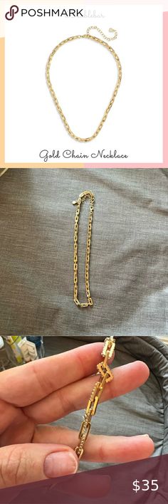 Baublebar Rhinestone Gold Chain Necklace Gold Chain Necklace, Gold Chain, Gold Chains