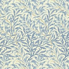 Morris & Co. Willow Boughs Wallpaper | Perigold Willow Bough Wallpaper, Craftsman Wallpaper, Morris Willow Bough, William Morris Willow, Heritage Paint, William Morris Wallpaper, Blue Floral Wallpaper, Paint Color Chart, Morris Wallpapers