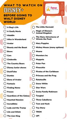 what to watch on disney's walking to the magic world info sheet for kids