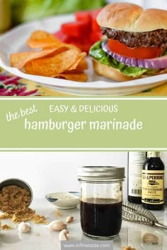 the best easy and delicious hamburger marinade