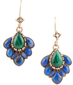 From Barse&#x2C; these earrings feature:Drop earringsBronze hardwareLapis and malachite stonesFrench wire closureApprox. 2" length&#x2C; including ear wire Imported. Malachite Jewelry, Malachite Stone, Statement Drop Earrings, Costume Contest, Blue Lapis, French Wire, Dance Costume, Peacock Blue, Stunning Earrings