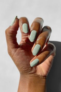 Sage Green Nail Polish, Speckled Nails, Sage Green Nail, Dusty Sage Green, Cirque Colors, Lilac Nails, Dusty Sage, Nail Colors Winter, Green Nail Polish