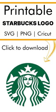 Starbucks Logo Svg Free Cut File For Cricut Starbucks Labels Free Printable, Cafe Classroom, Starbucks Cake, Starbucks Birthday, Pto Ideas