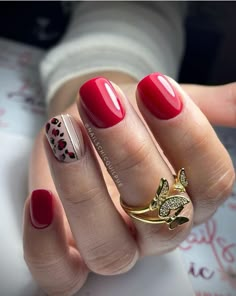 Noel Nails, Nails Noel, Cute Red Nails, Noel Nail, Nail Art Noel, Cute Nail Colors, Subtle Nails