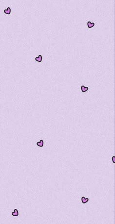 a purple background with hearts on it