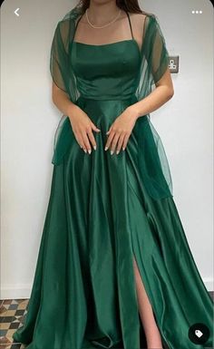 Green Mother of Bride/ Groom Dress Simple Evening Formal Gowns Prom Dress sold by Wedding store. Shop more products from Wedding store on Storenvy, the home of independent small businesses all over the world. Green Prom Dress Long, Green And Gold Dress, Emerald Green Prom Dress, Green Evening Gowns, Prom Dress Inspo, Prom Inspiration, Green Formal Dresses, Long Green Dress, Green Silk Dresses