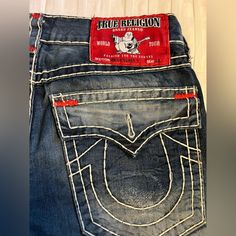 True Religion Men’s RARE Red Tag Ricky Super T jeans size 33 True Religion Jeans Men, Dream Style, Fitness Inspo, Fit Inspo, Aesthetic Clothes, Fashion And Design, Jeans Size, Made In Usa