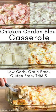 chicken cordon bleu casserole recipe with low carb and gluten free