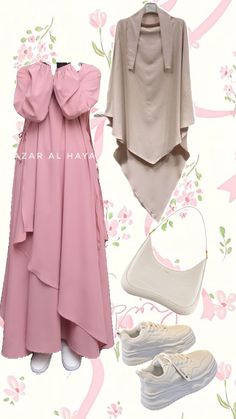 #muslimah #muslimvibes #muslimoutfit #muslimfashion #muslimgirl #muslimgoals #abaya #abayafashion #cute #coquette #pink #khimar #hijabi #hijabifriendly #hijabioutfit #hijabiwomen #hijabinspo Pink Khimar, Cute Hijabi Outfits, Colour Combinations Fashion