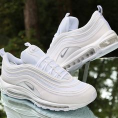 Nike Air Max 97 Triple White Men’s Size 14 921826-101 Nike 97 Air Max 97, Air Max 97 Men, Air Max White, Nike 97, Nike Air Max Mens, White Textile, Nike Branding, Grown Women, White Wolf