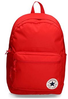 a vibrant red backpack perfect for any occision with a main pouch and front storage University Red Everyday Backpack, Functional Red Backpack, Red School Bag With Zipper Pocket, Red School Bags With Zipper Pocket, Red Functional Standard Backpack, Casual Red Backpack With Zipper Pocket, Functional Red Standard Backpack, Red Nylon Bag With Zipper Pocket, Red Laptop Backpack