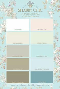 the color scheme for shabby chic