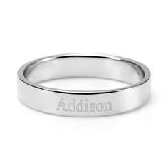 Real sterling silver stackable mothers ring from Eve's Addiction with Custom Engraving in 24 hours! Create a ring for mom online for Mother's Day jewelry. Classic Engraved Ring With Custom Name For Promise, Classic Stackable Promise Rings With Engraving Option, Classic Promise Ring With Engraved Text, Silver Minimalist Ring With Engraved Text, Minimalist Engraved Ring For Promise, Silver Engraved Ring For Anniversary With Custom Text, Silver Anniversary Ring With Custom Engraving, Silver Engraved Ring With Custom Text For Anniversary, Personalized Modern Stackable Rings For Promise