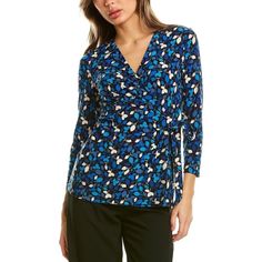 About This Item. Feminine Designs For The Global Woman. Mayfair Faux Wrap Top In Anne Black And Dark Azure With Draped Detailing Approximately 27in From Shoulder To Hem Shell: 94% Polyester, 6% Elastane Lining: 96% Polyester, 4% Spandex Machine Wash Imported. We Ship Fast, And We Ship Out Same Business Day. Features: Wrap Top Size: Womens Xxs Condition: New With Tags Blue Fitted Tops For Work, Blue Fitted Tops For Workwear, Blue Tops For Fall, Faux Wrap Top, Klein Blue, Feminine Design, Wrap Top, Anne Klein, Online Shopping Clothes