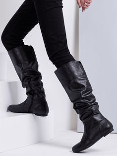 ✔ [Classic and Stylish] Slouch boots for women with classic look design show fashionable well.
✔ [Skin-Friendly Linning] Womens knee high boots with skin-friendly lining make foot comfortable all day long.
✔ [Inside Zipper] These tall slouchy boots have inside zipper act for easy take on and off.
✔ [Dimensional Date] Heel Height:0.4"(approx), Shaft Height:15.4"(approx) and right top opening circumference.
✔ [Occasions and Matching] Calf slouch boots suitable for office works, students school, sh Scrunched Boots, Tall Slouchy Boots, Women's Knee High Boots, Office Works, Slouch Boots, Boots Tall, Slouchy Boots, Slouched Boots, Boots Heels